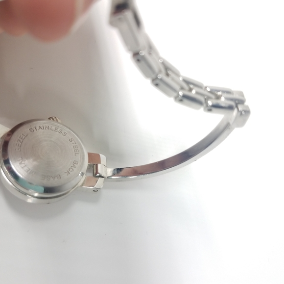 Pink Rhinestone Stainless Steel Watch - Picture 6 of 11